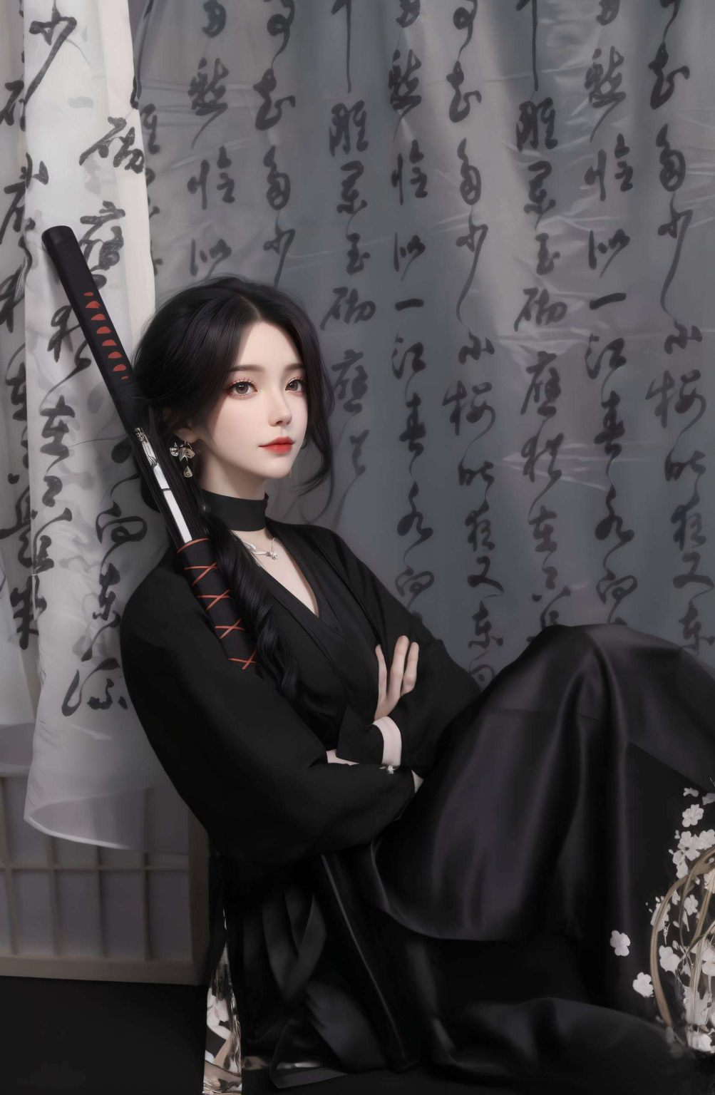 与柳神静谧而神秘的气息交织将这对国漫女神的美态