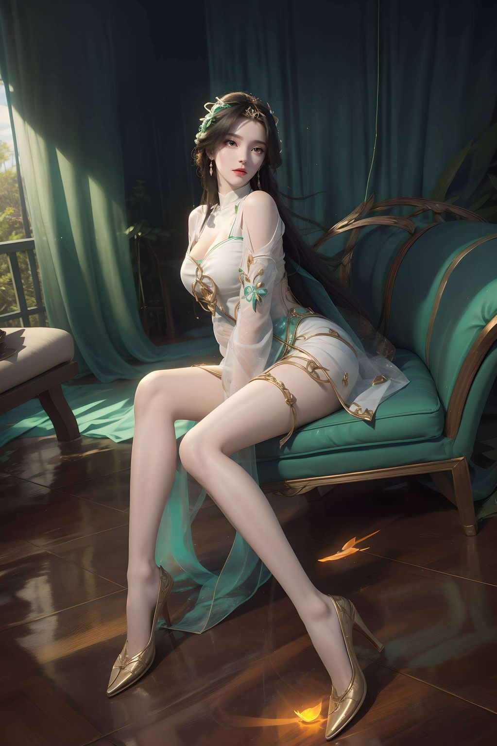 这位国漫女神在神秘的国漫世界里