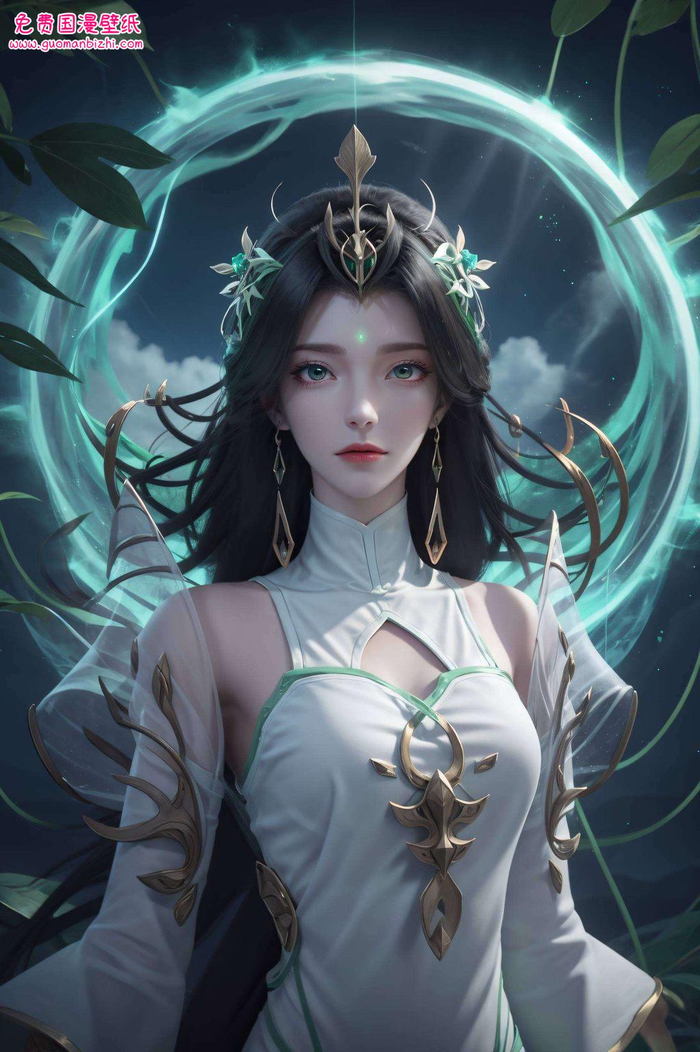 以完美的姿态诠释着动漫美女的魅力她是国漫中的女神