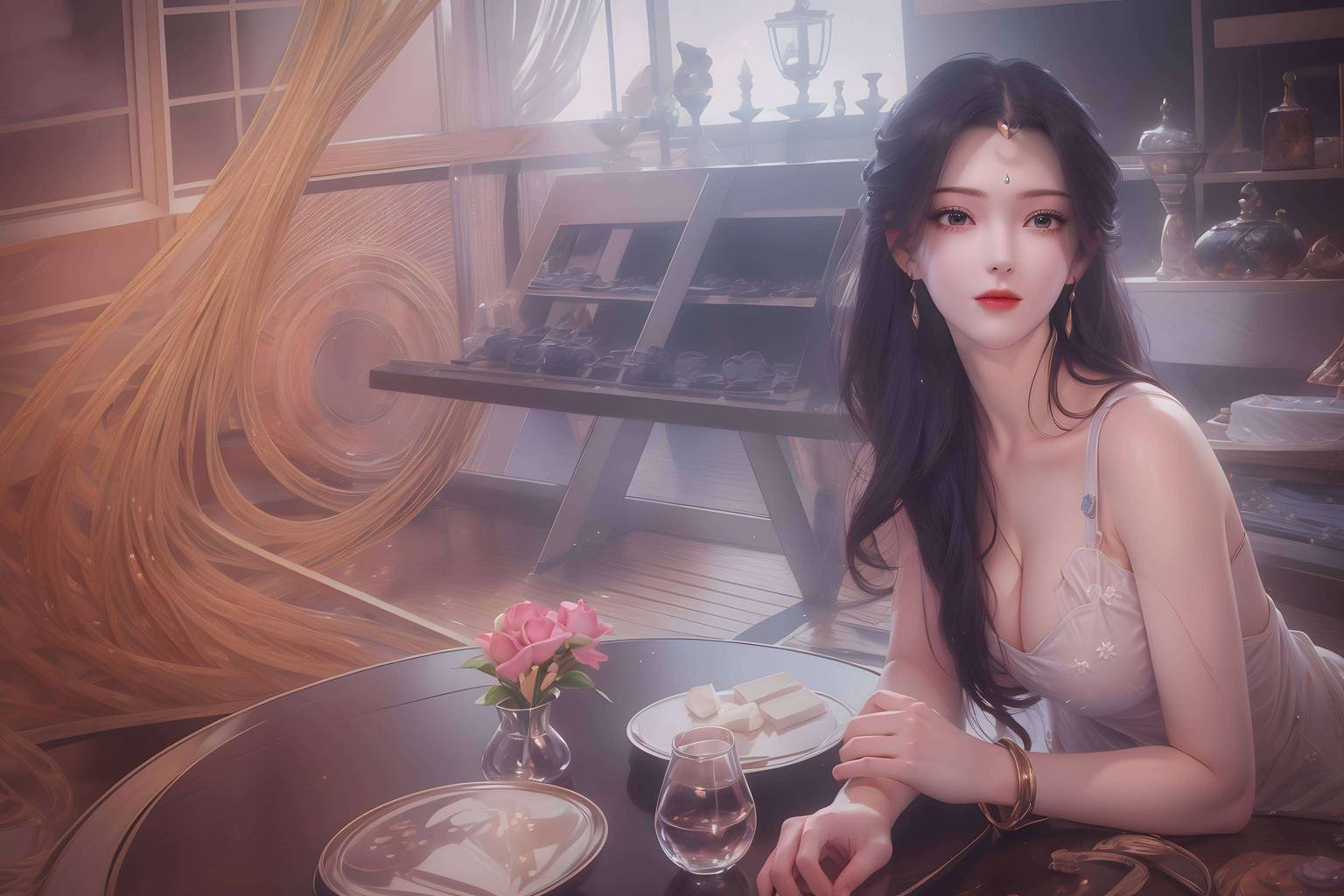 动漫美女们在屏幕上翩翩起舞苹果用户的视觉盛宴——柳神壁纸动态超清竖屏！此壁纸融合了国漫之美