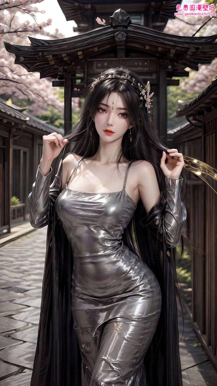 她仿佛穿越时空的画卷