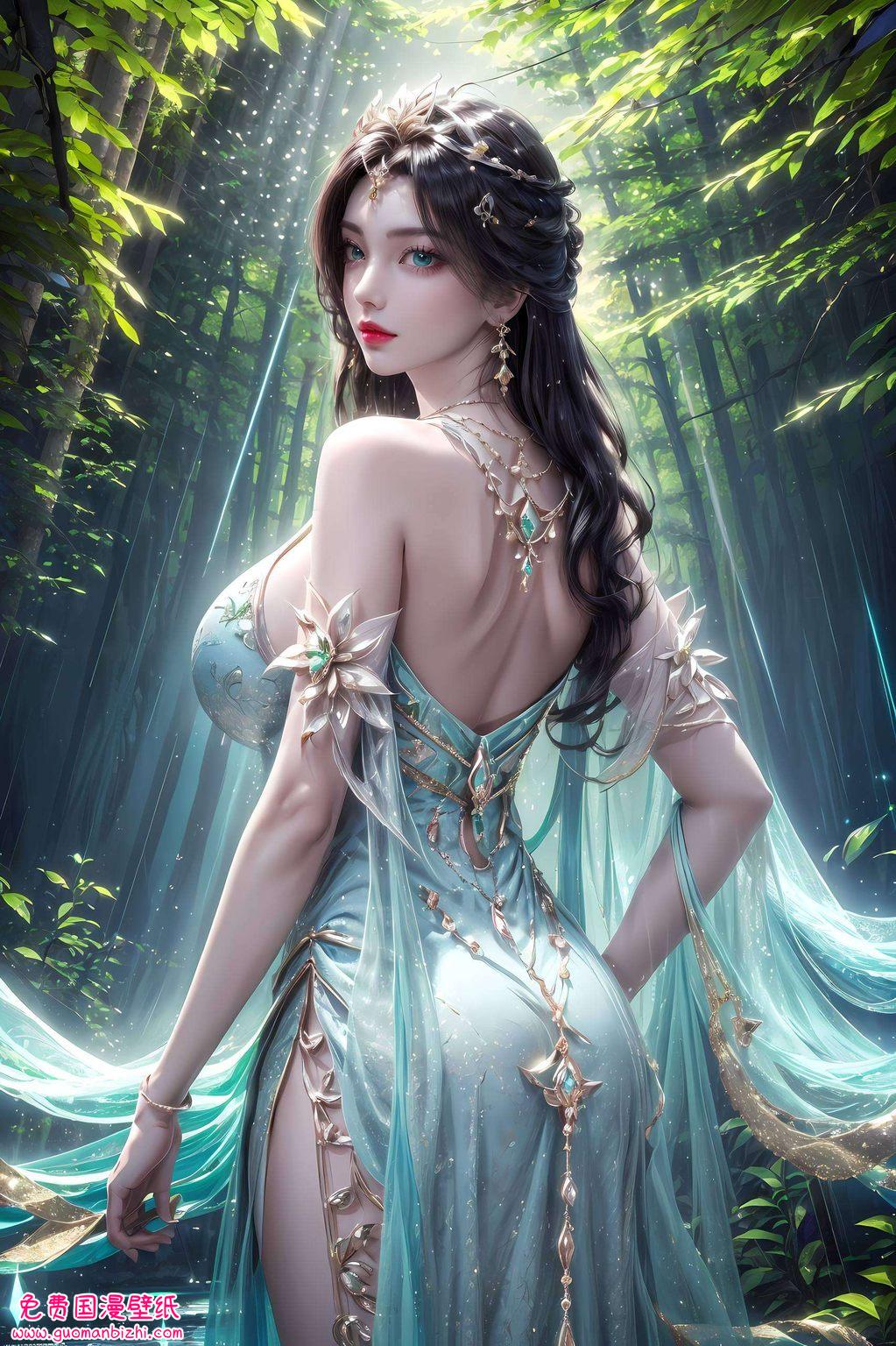 还带着一丝小调皮哦～她的每一次眨眼让每一天都充满国漫的魅力和梦幻气息吧！💫🎨