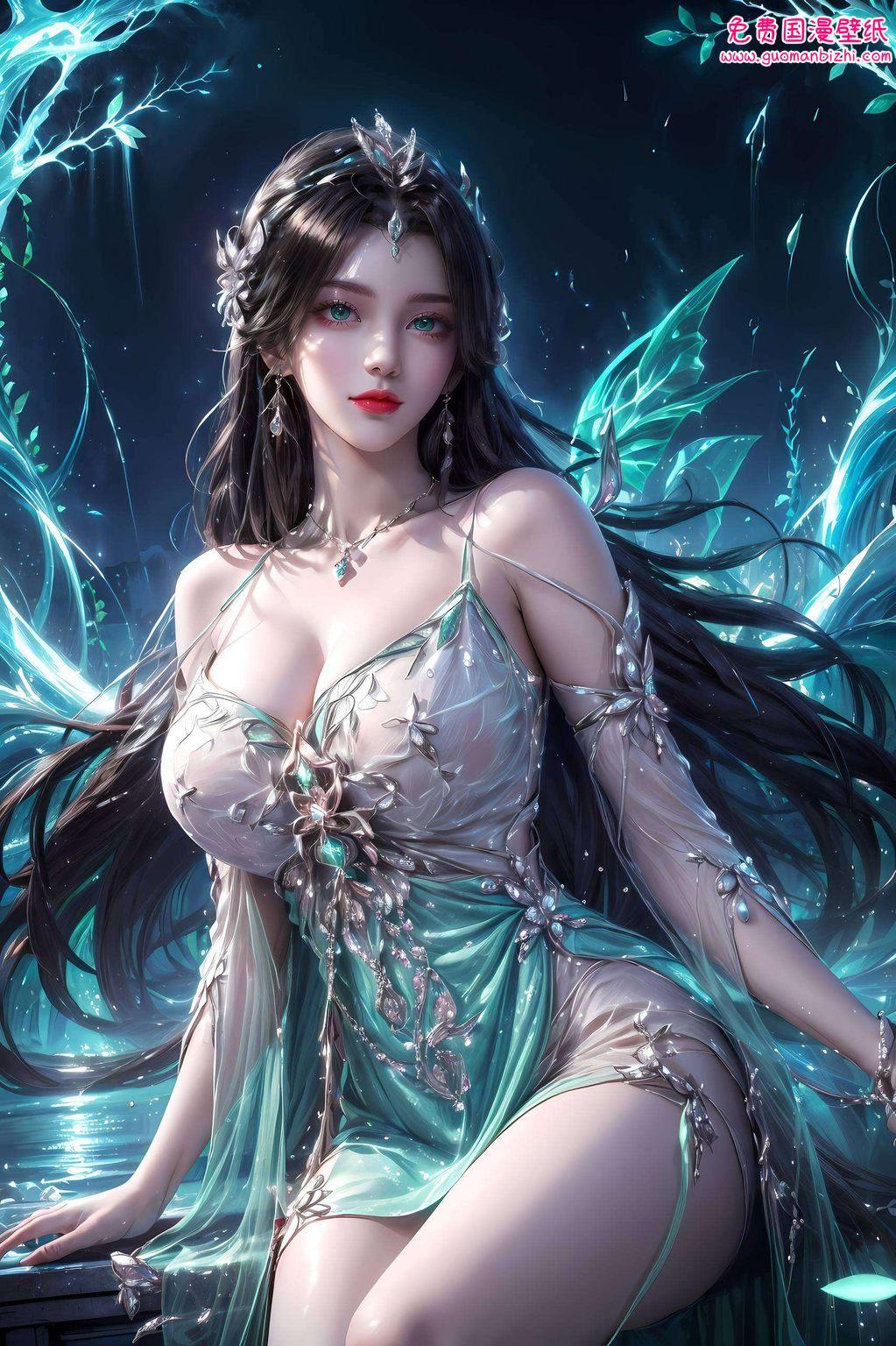 轻轻一笑就能让人心动不已让你的手机也变得美美哒！✨#国漫女神# #动漫美女# #玄幻风情#
