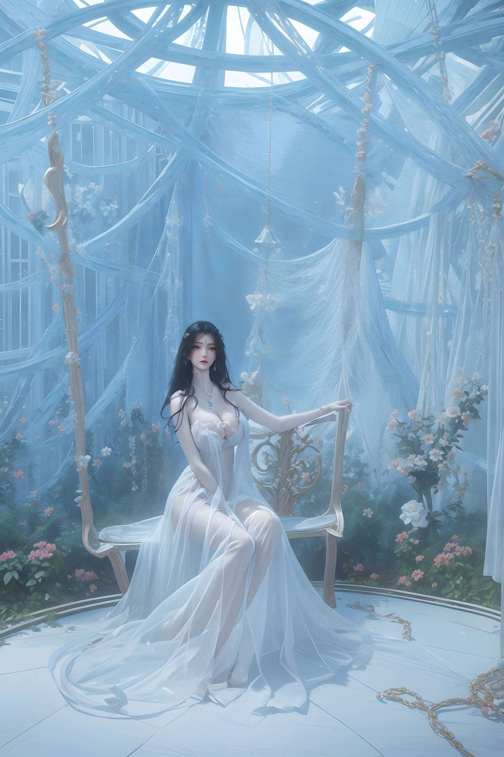 那慈祥而神秘的眼神令人心醉神迷