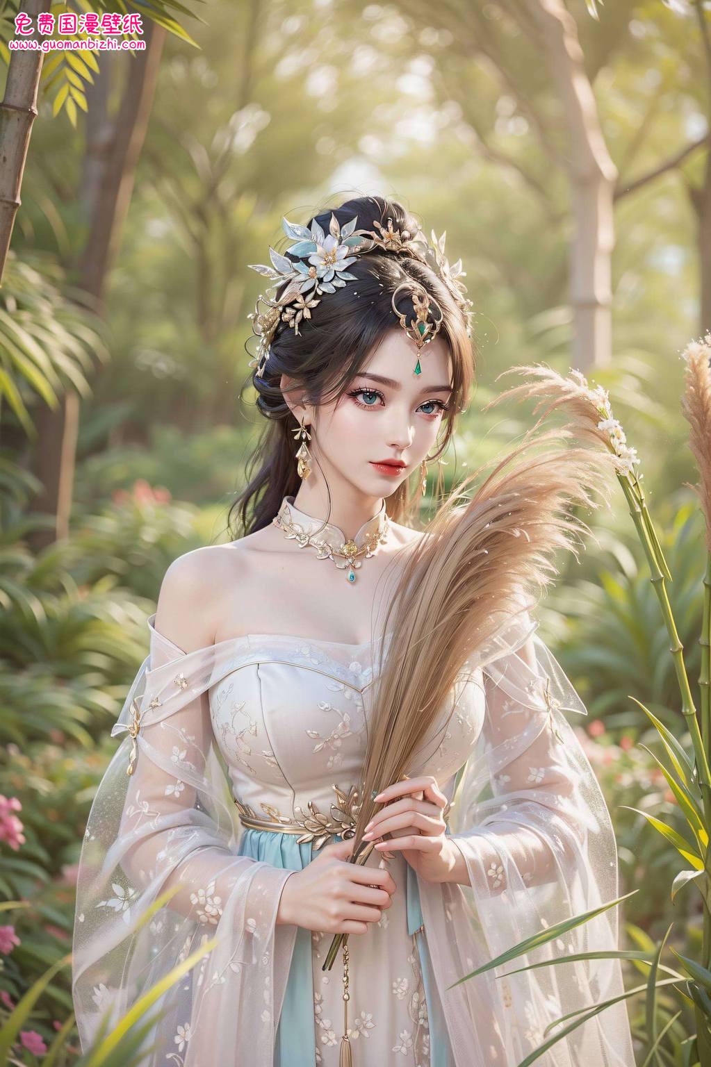 直教人眼前一亮！

壁纸之中集国漫女神、美女于一身