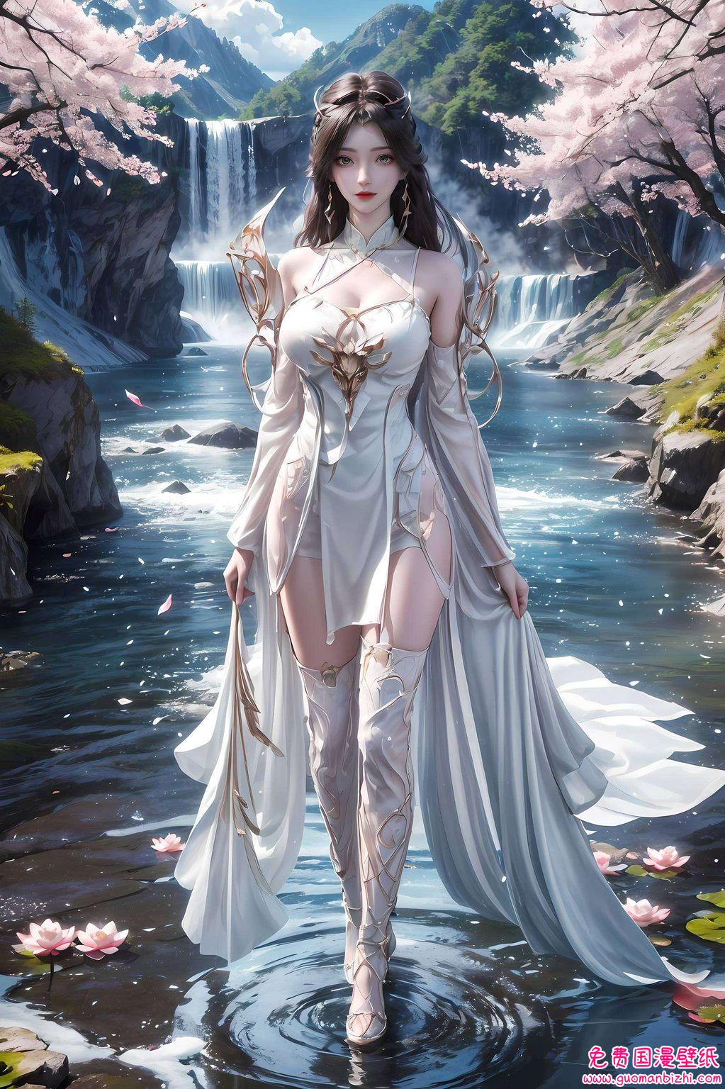 她的每一次眼神流转而当她的身影化为平板墙纸