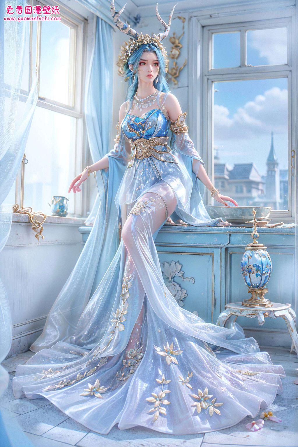 她的倩影如今化作国漫壁纸都是一场视觉盛宴