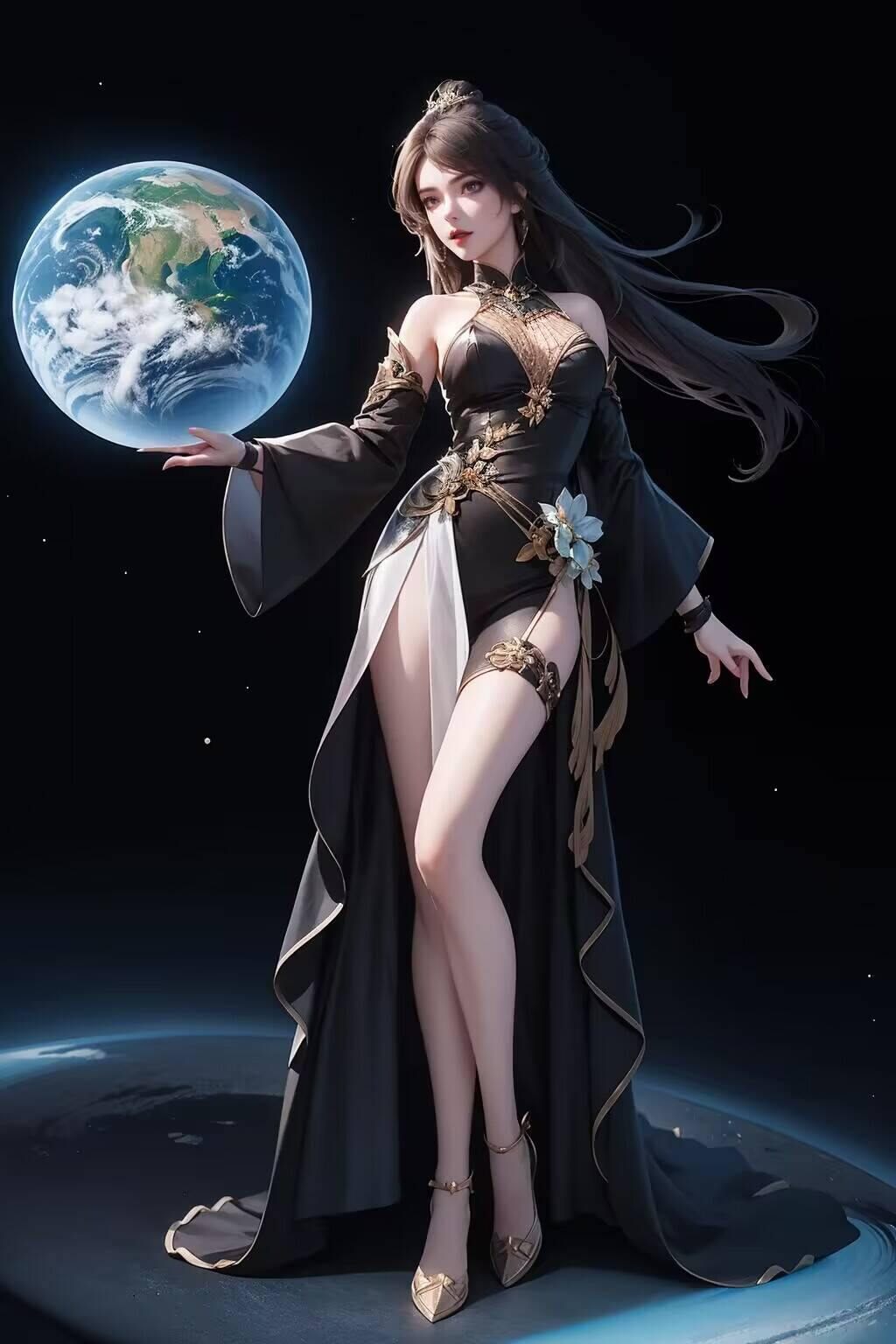 完美世界的魔女壁纸翩翩如仙斗破苍穹的魔女建模