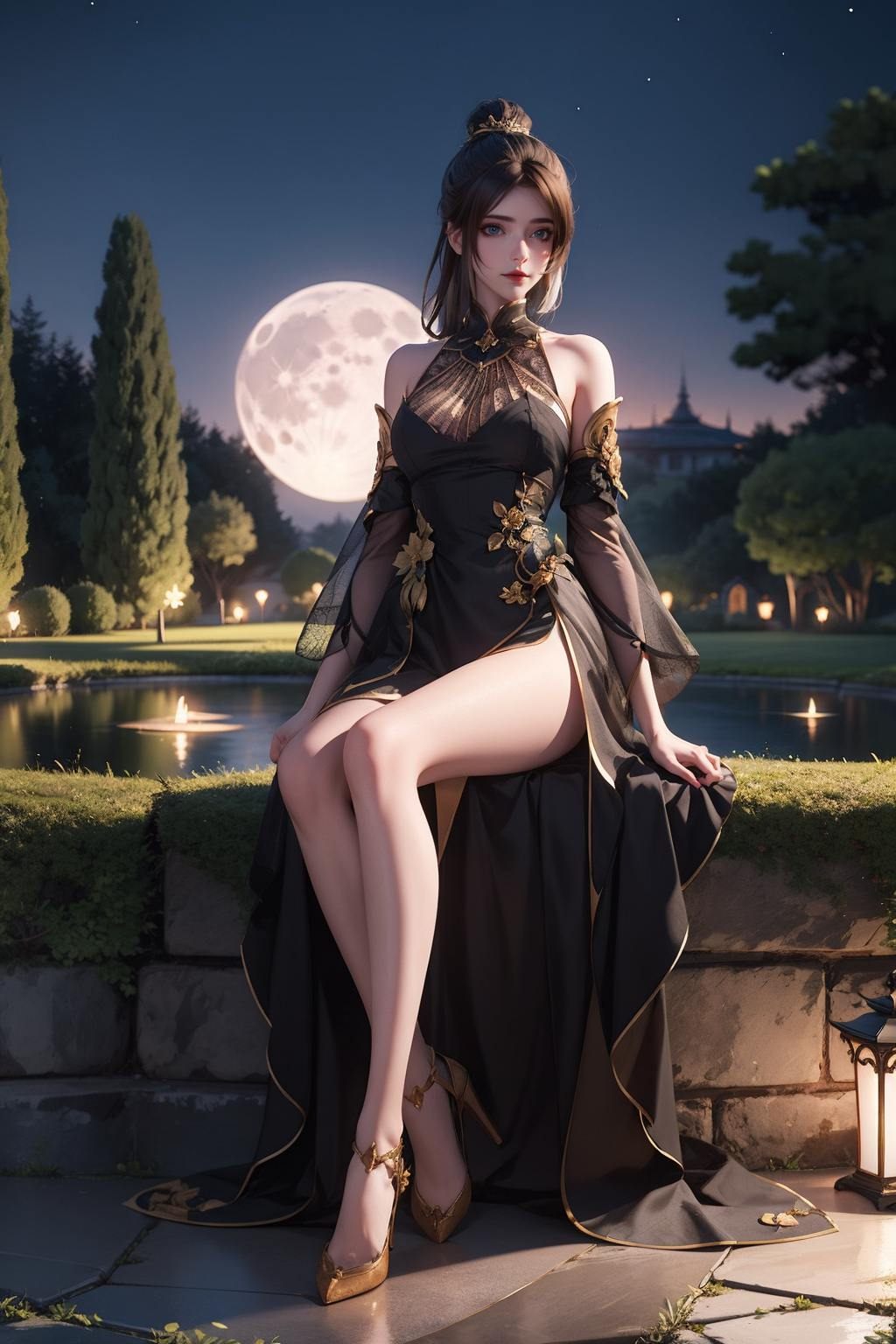 她的眼神藏着无尽玄幻更是万千国漫迷心中的女神