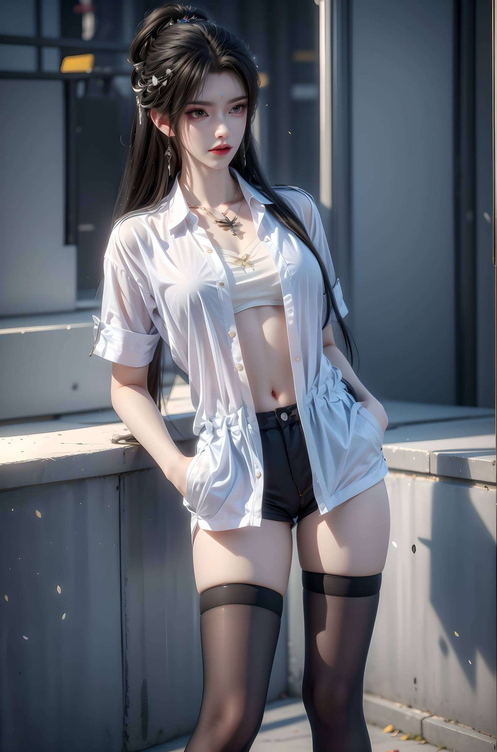 古韵流转淡雅的色调营造出玄幻的氛围