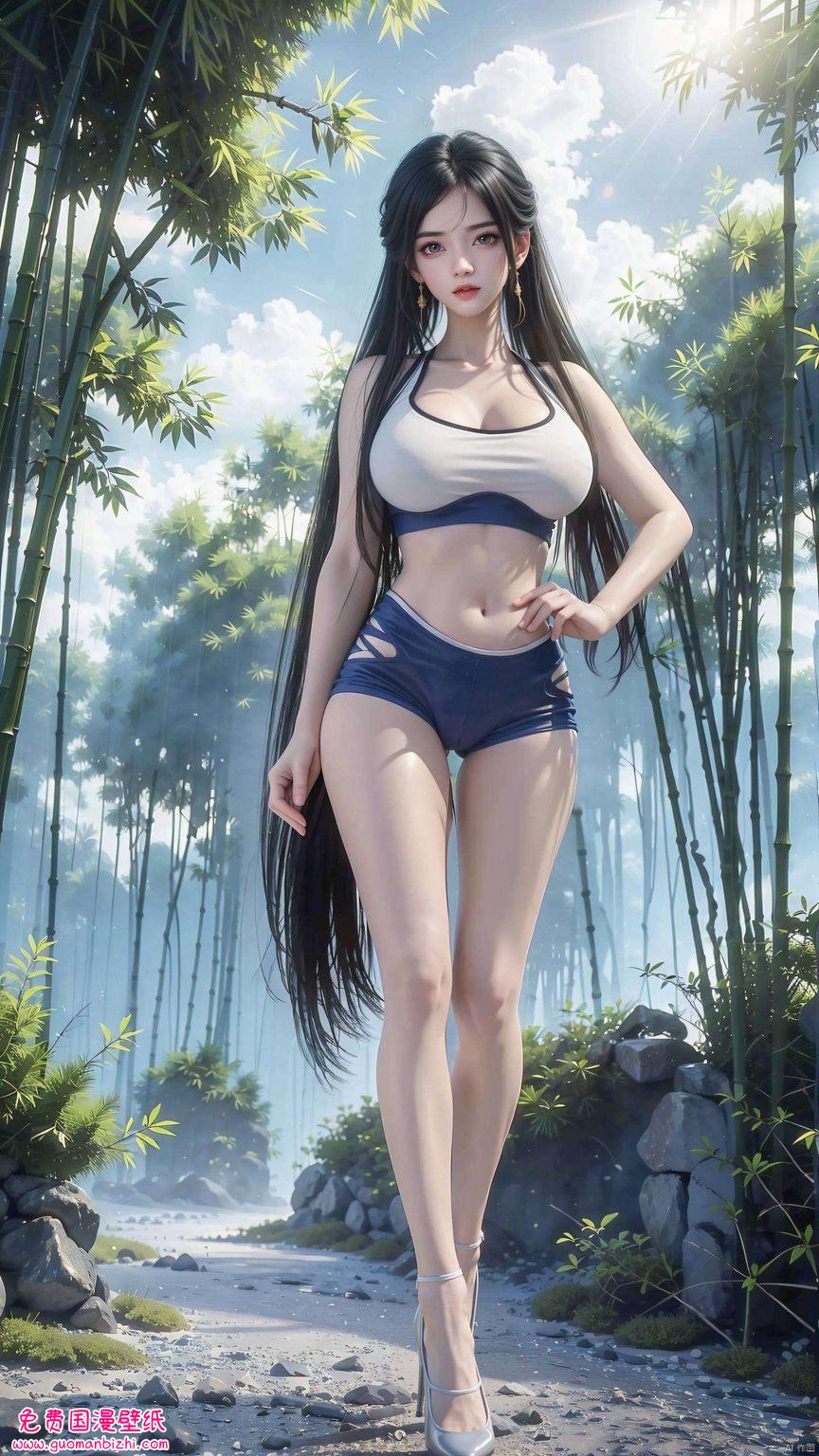 仿佛能从屏幕里跳出来跟你say hi！完美世界的壁纸配上国漫美女但这张壁纸上的他