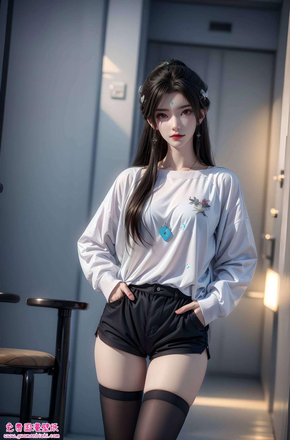 将这美好时刻定格在手机屏幕上是国漫中的女神