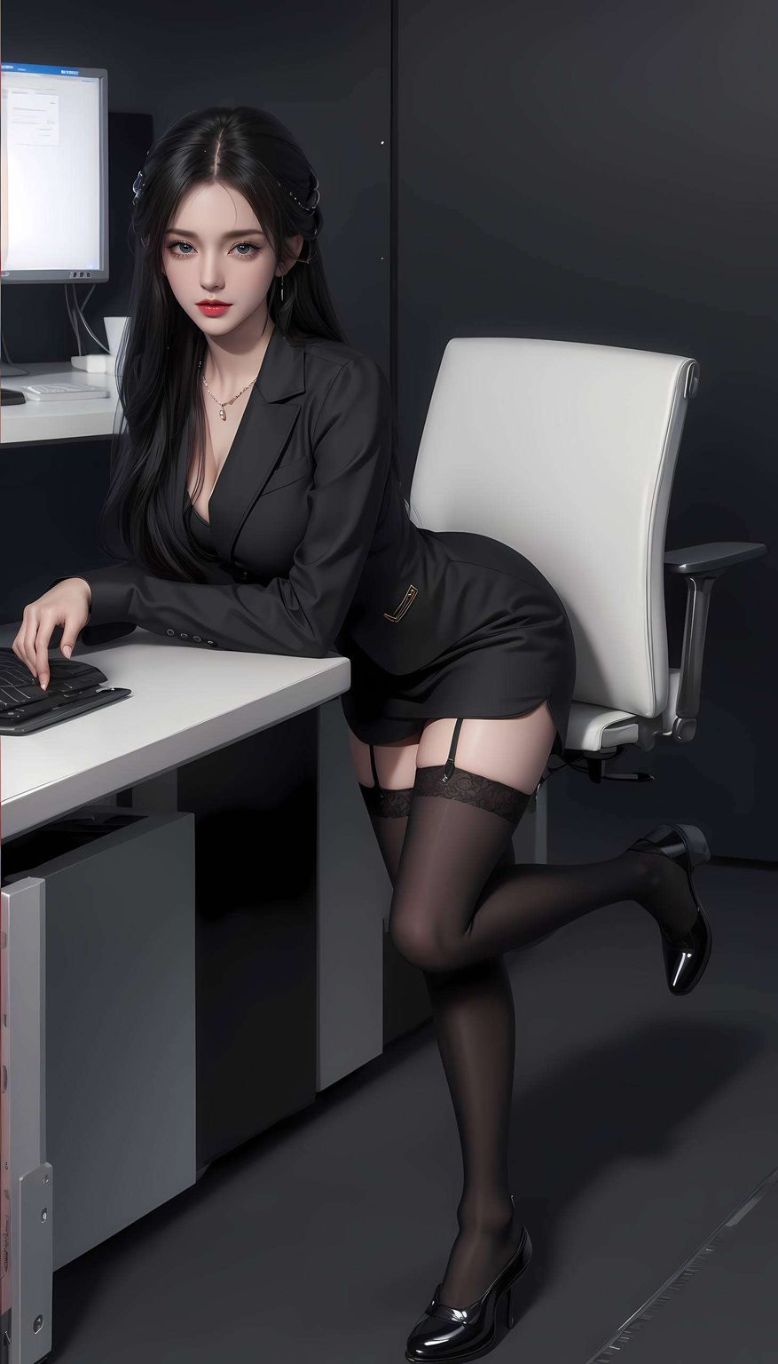 她的身影翩翩如仙成为了国漫壁纸中的绝美风景