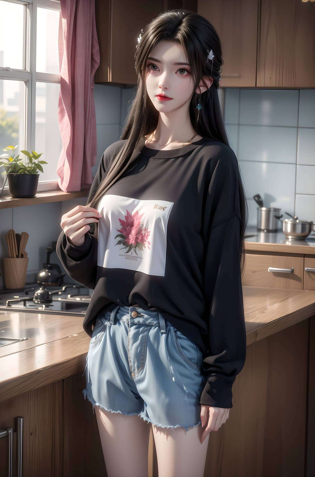 她身着华美的婚服让人忍不住想要将这一刻定格成永恒
