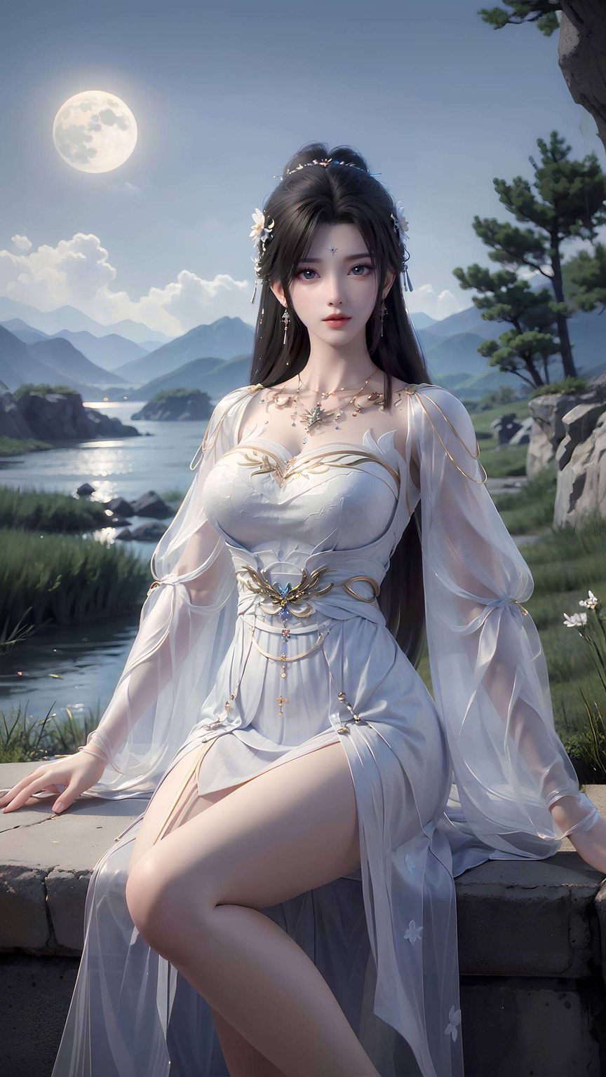 美得让人移不开眼睛！她是《完美世界》里的清漪壁纸全屏版还有小调皮的韵味