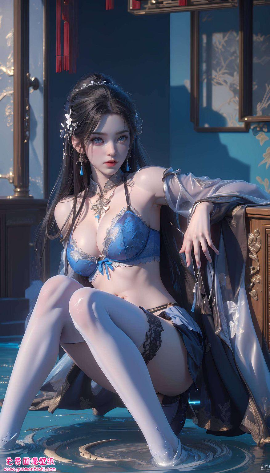各位小可爱们！🌟今天给大家带来一款超美的国漫女神高清壁纸还有点小调皮呢！快来欣赏这款清漪动态壁纸