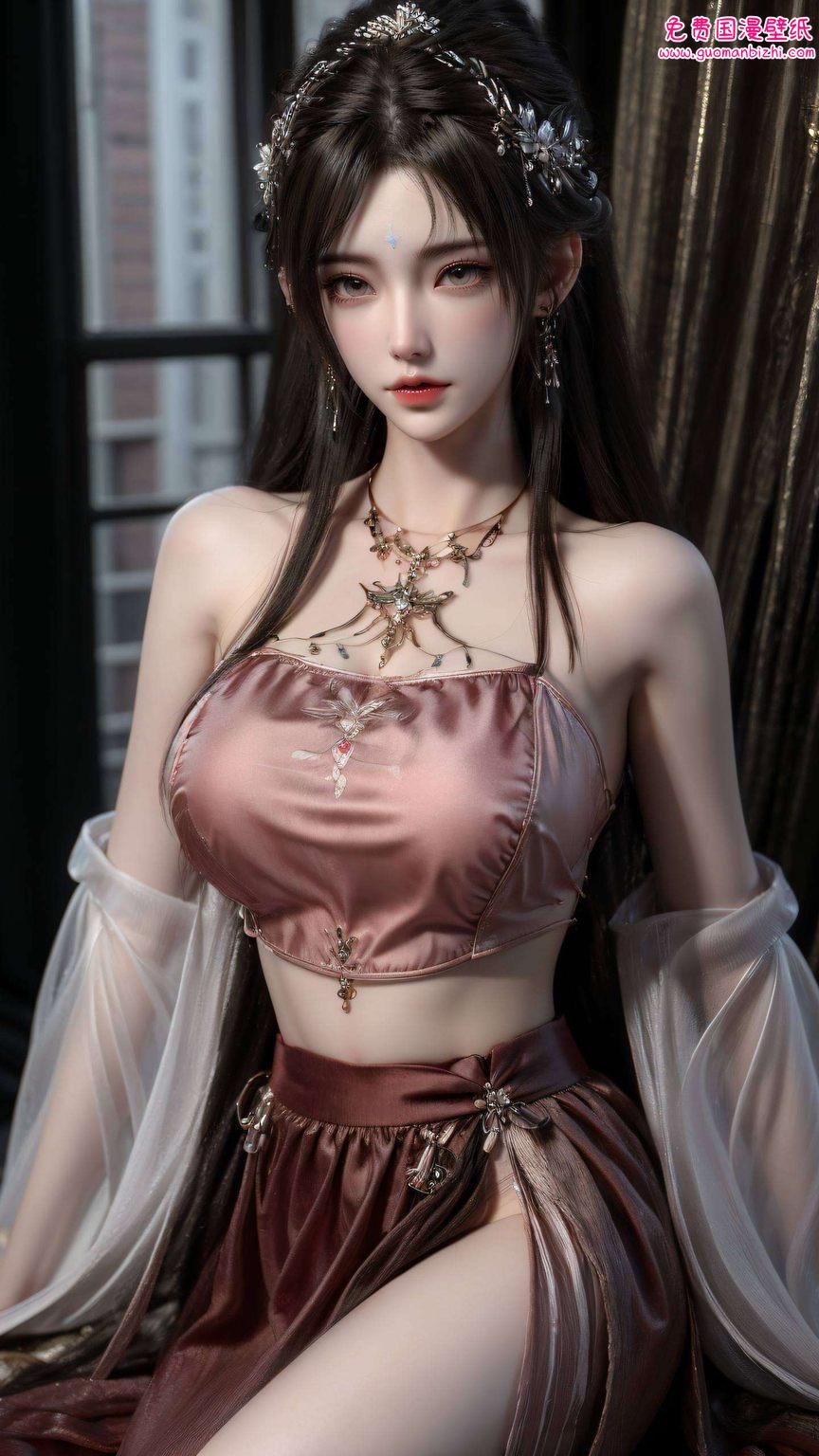 各位小可爱们！🎉 你们的手机要换新装啦！这不快来感受这份国漫美女的魅力吧！💖