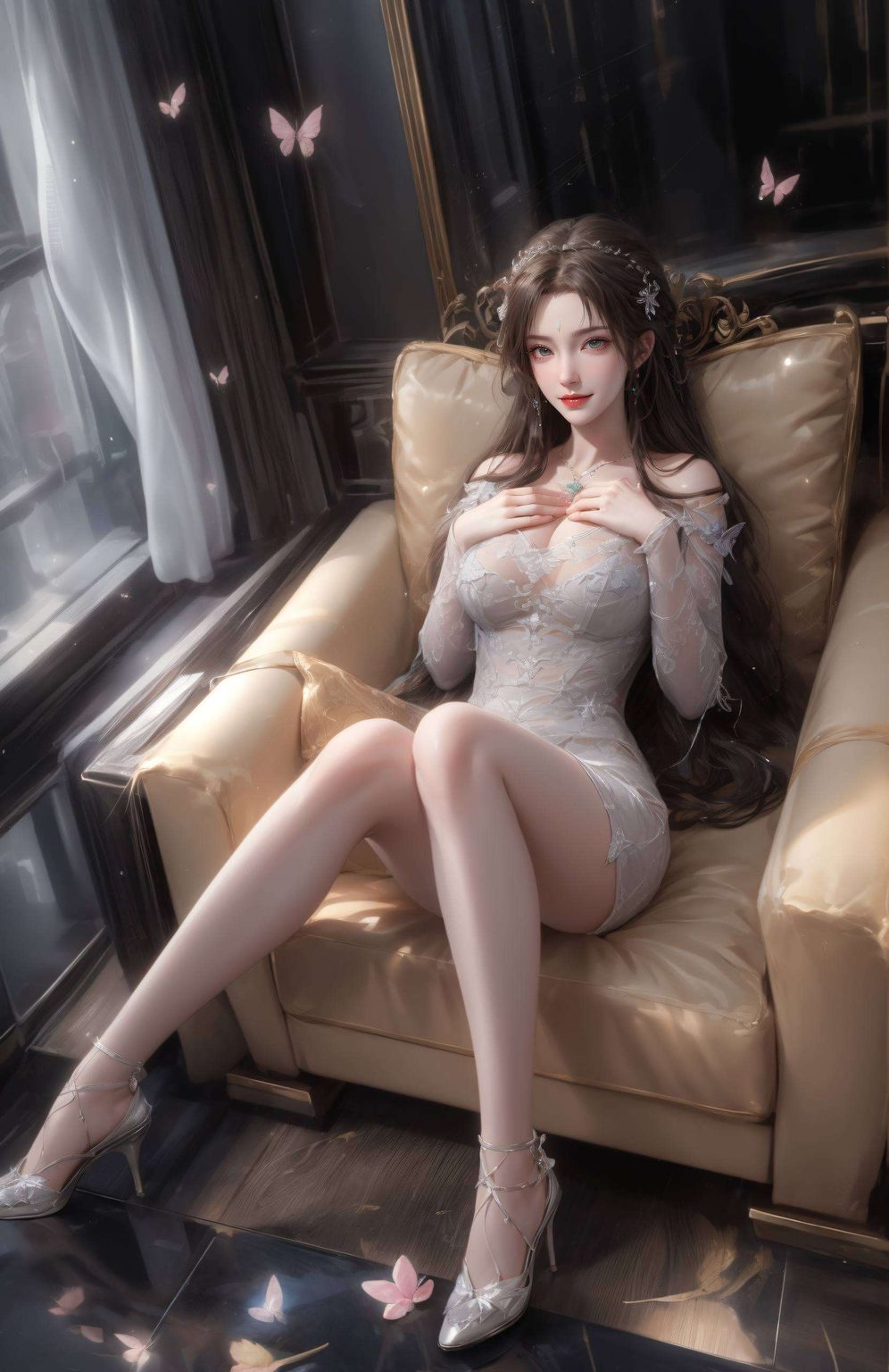 简直让人一见倾心！🌸 快来感受一下这位国漫女神的玄幻魅力吧她那飘逸的衣袂、婉约的气质