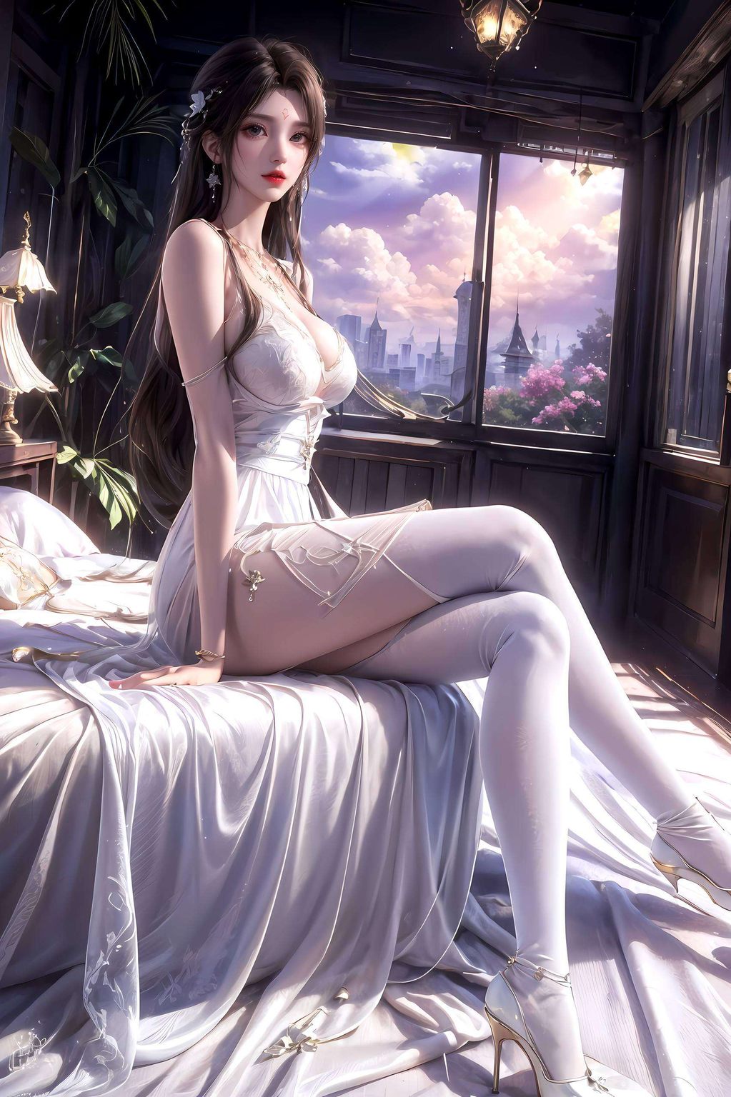 清漪一幅AI妙手偶得的炫彩壁纸