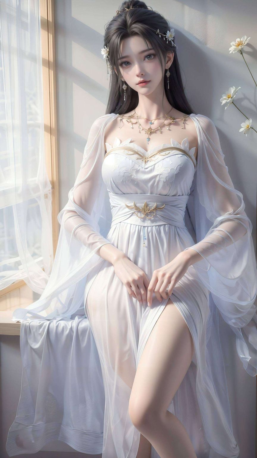 在绚烂的像素世界中国漫女神清漪轻舞霓裳