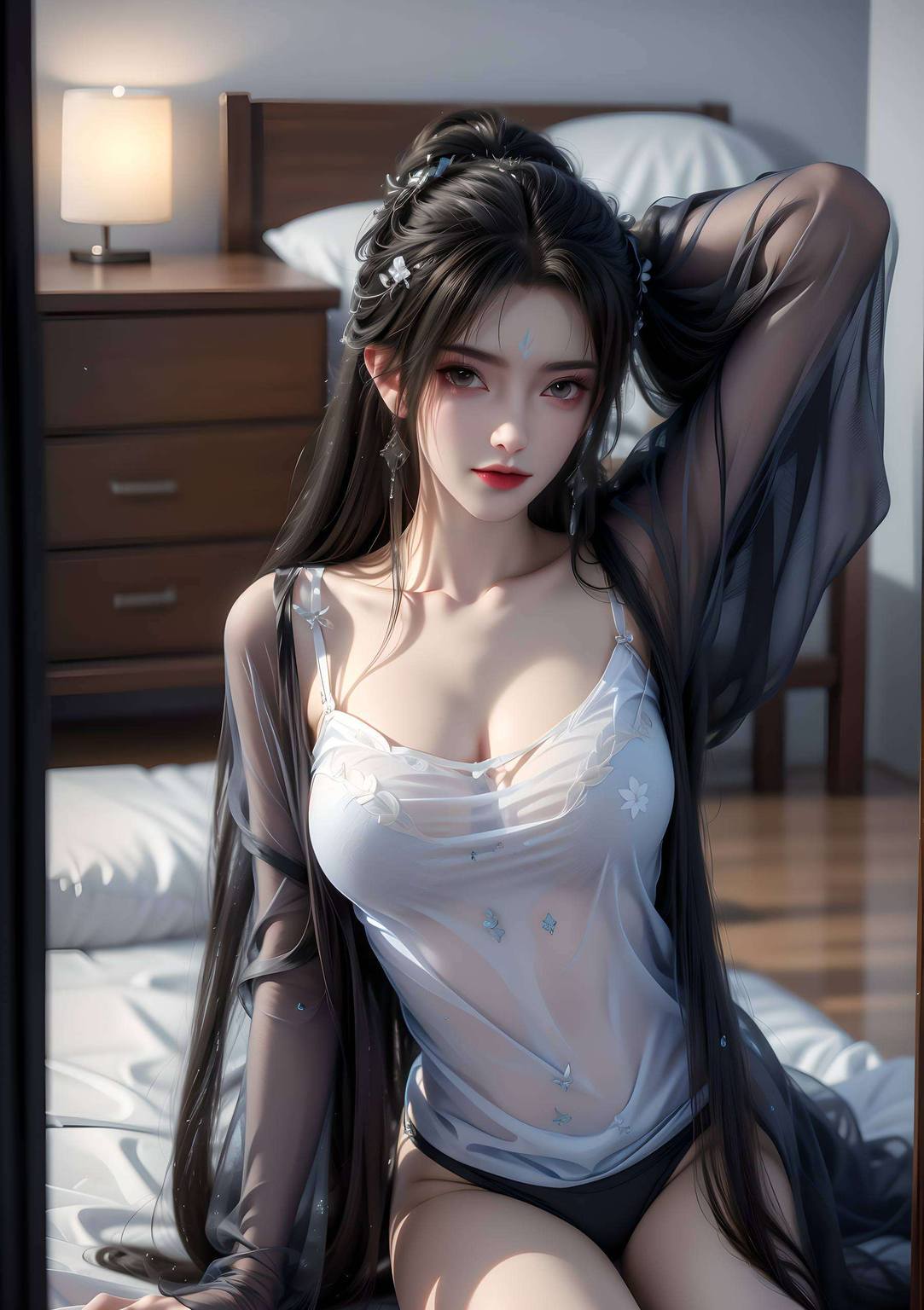 静静流淌仿佛在诉说着：在这繁华纷扰中