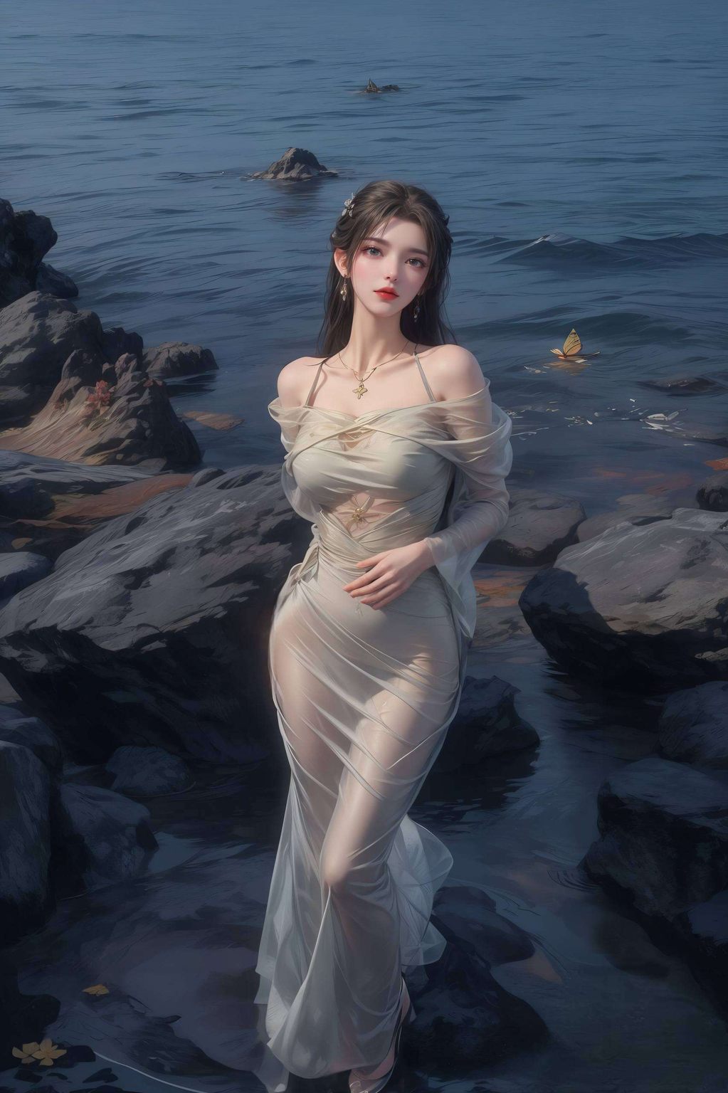 动漫美女们在玄幻世界中绽放光彩映出完美世界中的一抹静谧