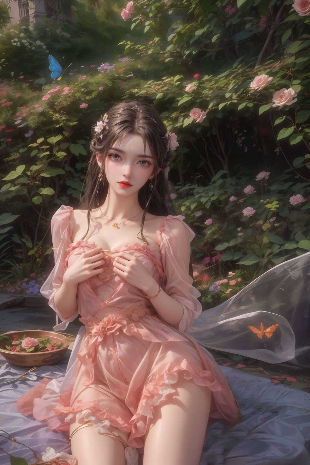 或翩翩起舞令人心醉;紫竹林壁纸