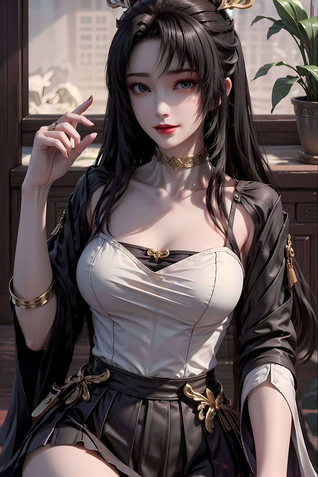 既彰显了国漫美女的柔美风姿细腻的画面