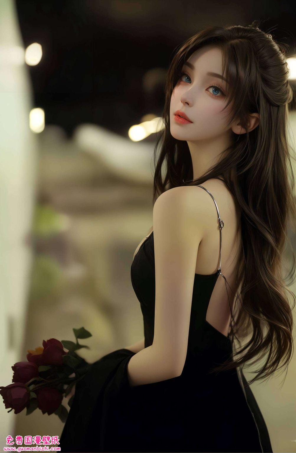 如同仙境中摘下的一朵绮丽繁花她那国漫女神的灵动气质