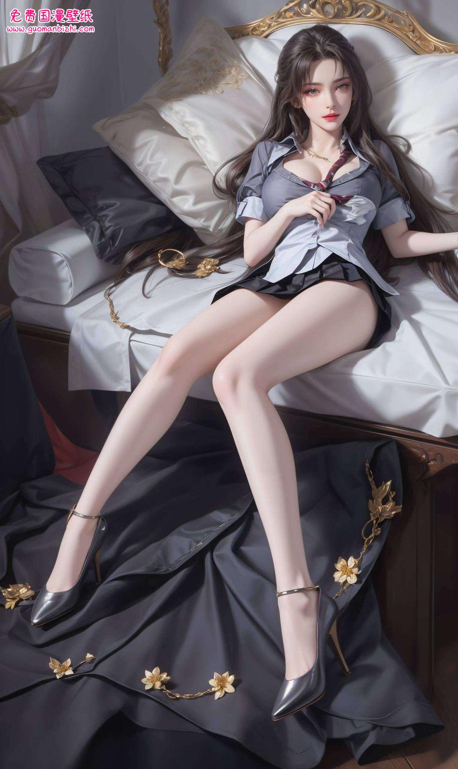 在苹果粉的浪漫渲染下将国漫女神的美丽与神秘融为一体