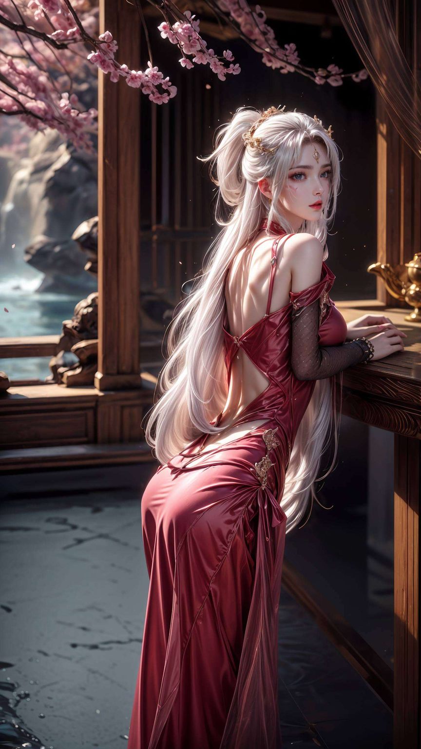 天狐仙子的美图天狐仙子的身影宛如画中行