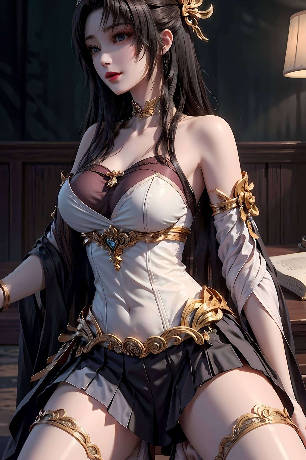 将国漫美女的韵味展现得淋漓尽致如梦似幻的色彩