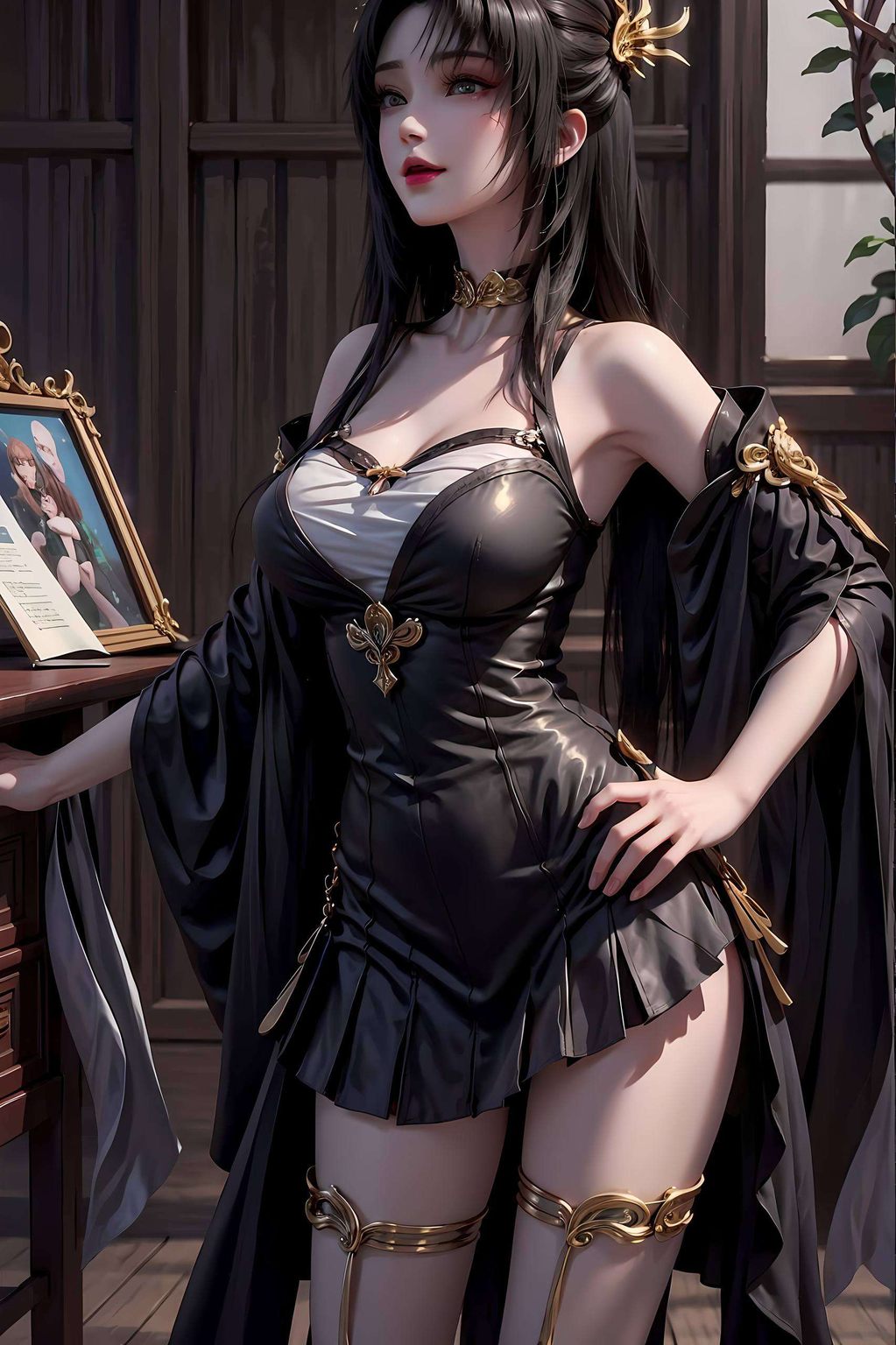她那狐媚的眸光翩翩如仙