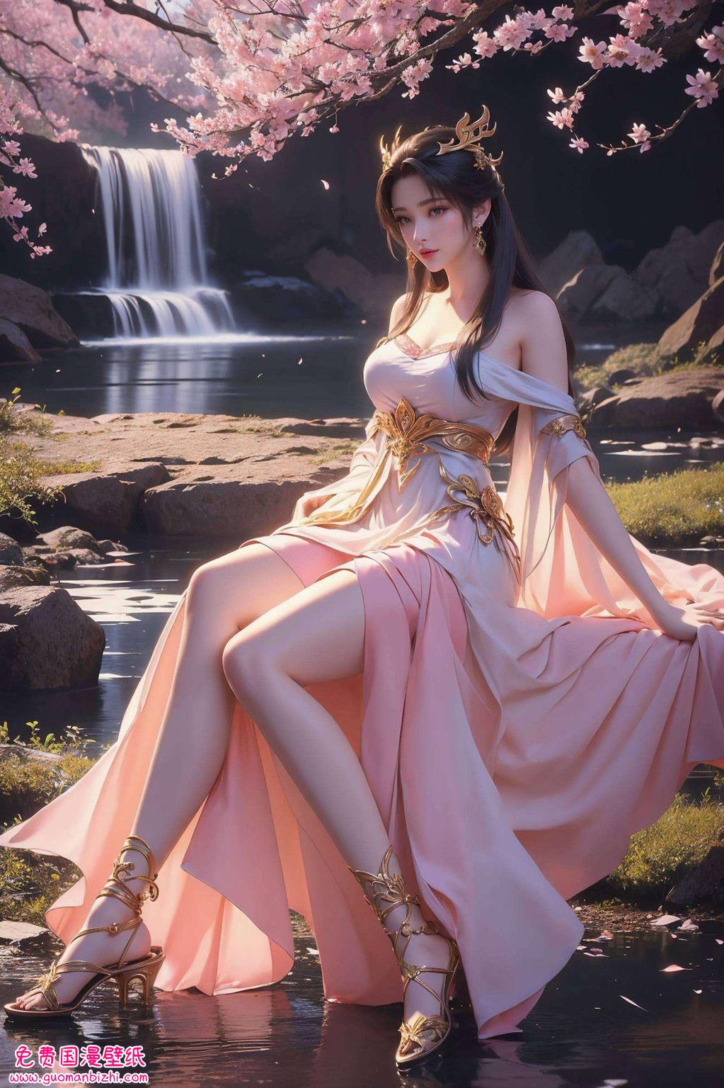 犹如梦幻中的国漫女神让人沉醉于那份玄幻与柔美的交融
