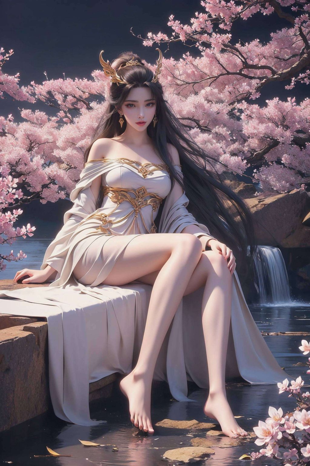 在绚烂的苹果炫彩壁纸中都让人想起国漫中的那些女神与美女