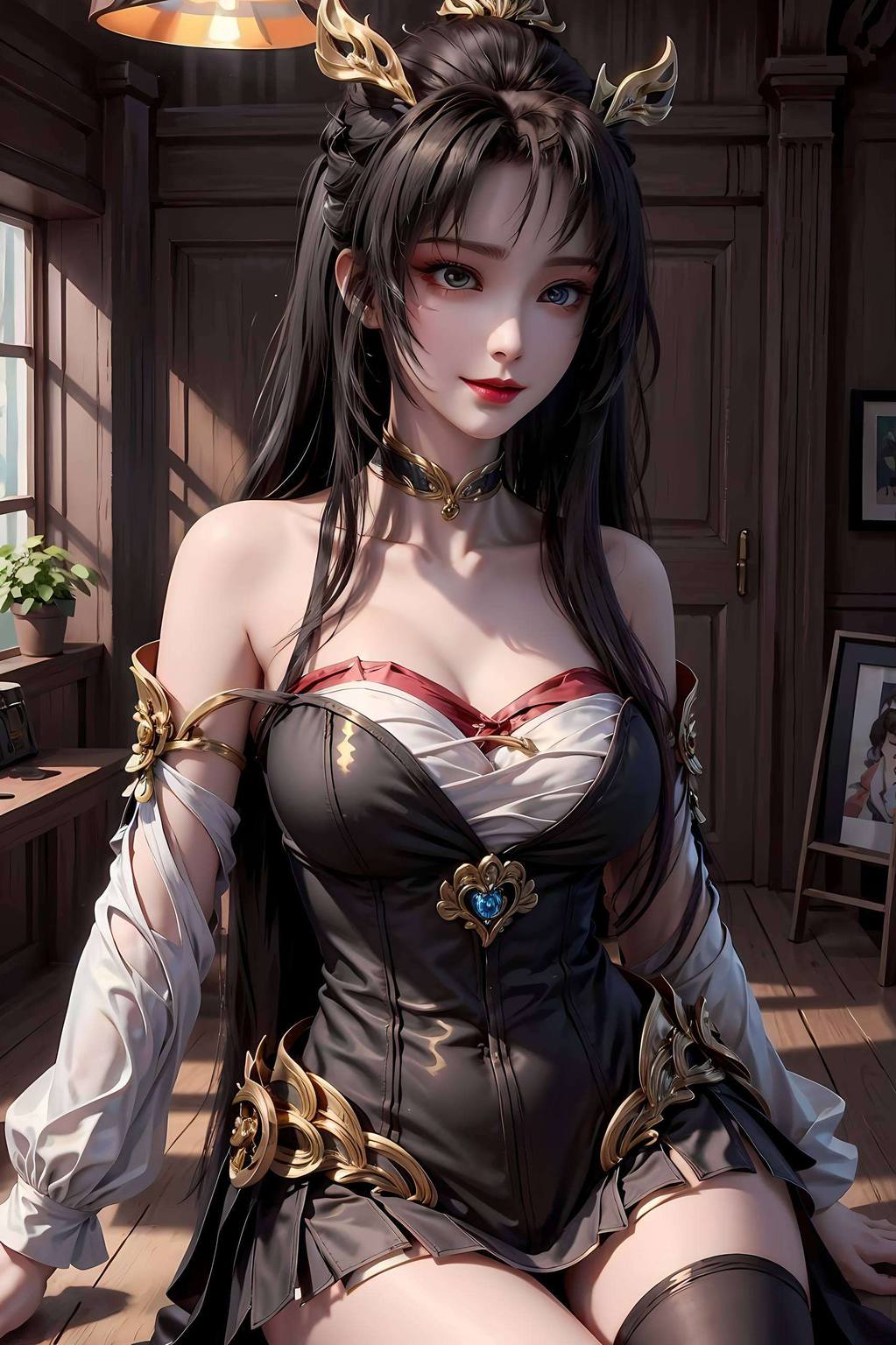 她的每一次凝视都是对玄幻世界的一次深情诉说