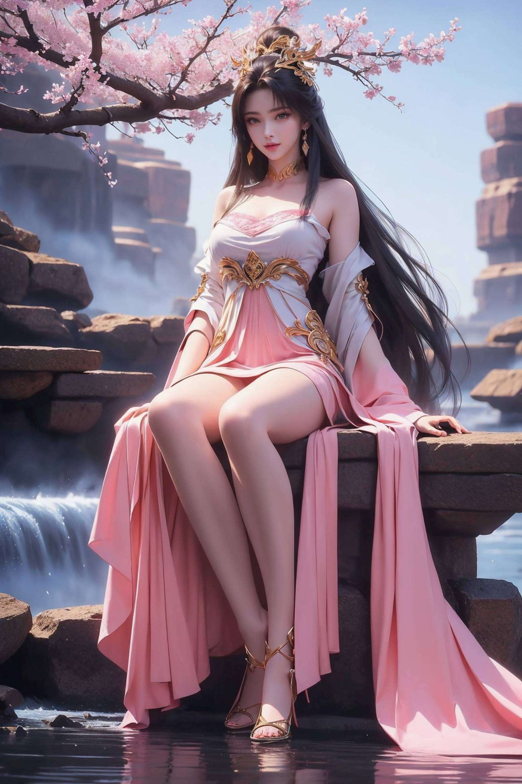 每一帧AI壁纸中的天狐仙子翩翩起舞