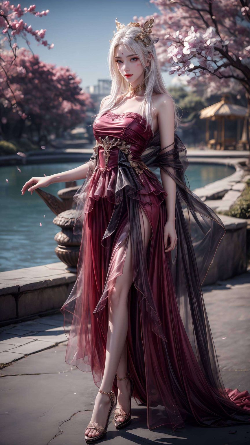 她的眼神深邃这位来自完美世界的仙子