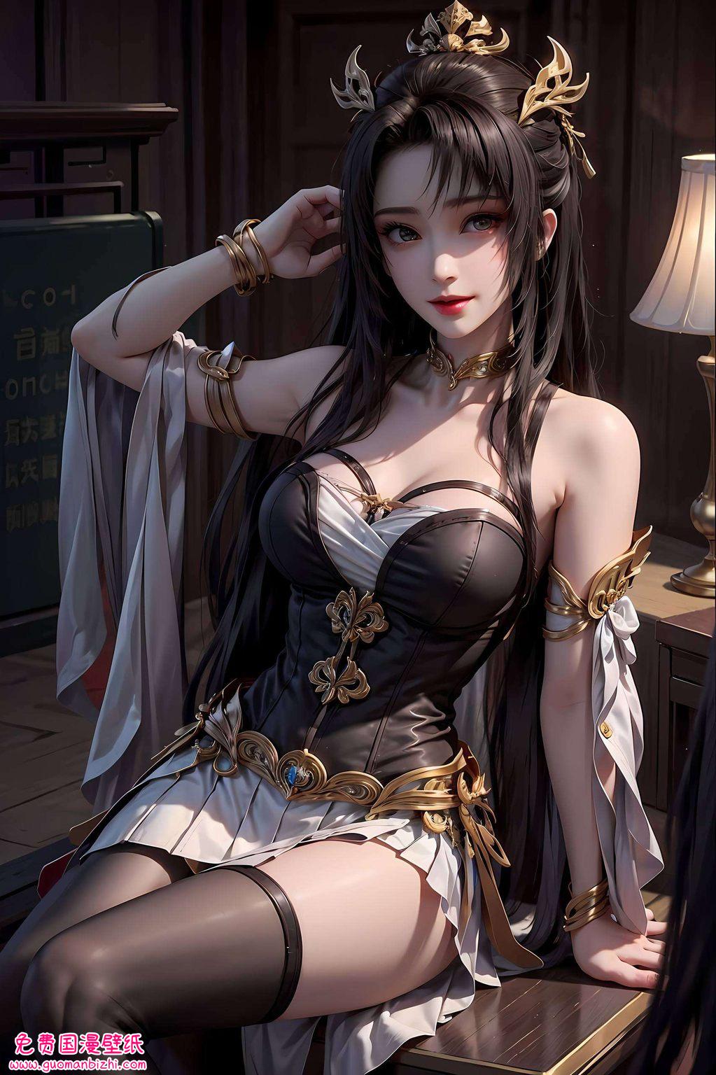 她的身影如梦似幻更让那份玄幻气息跃然屏上