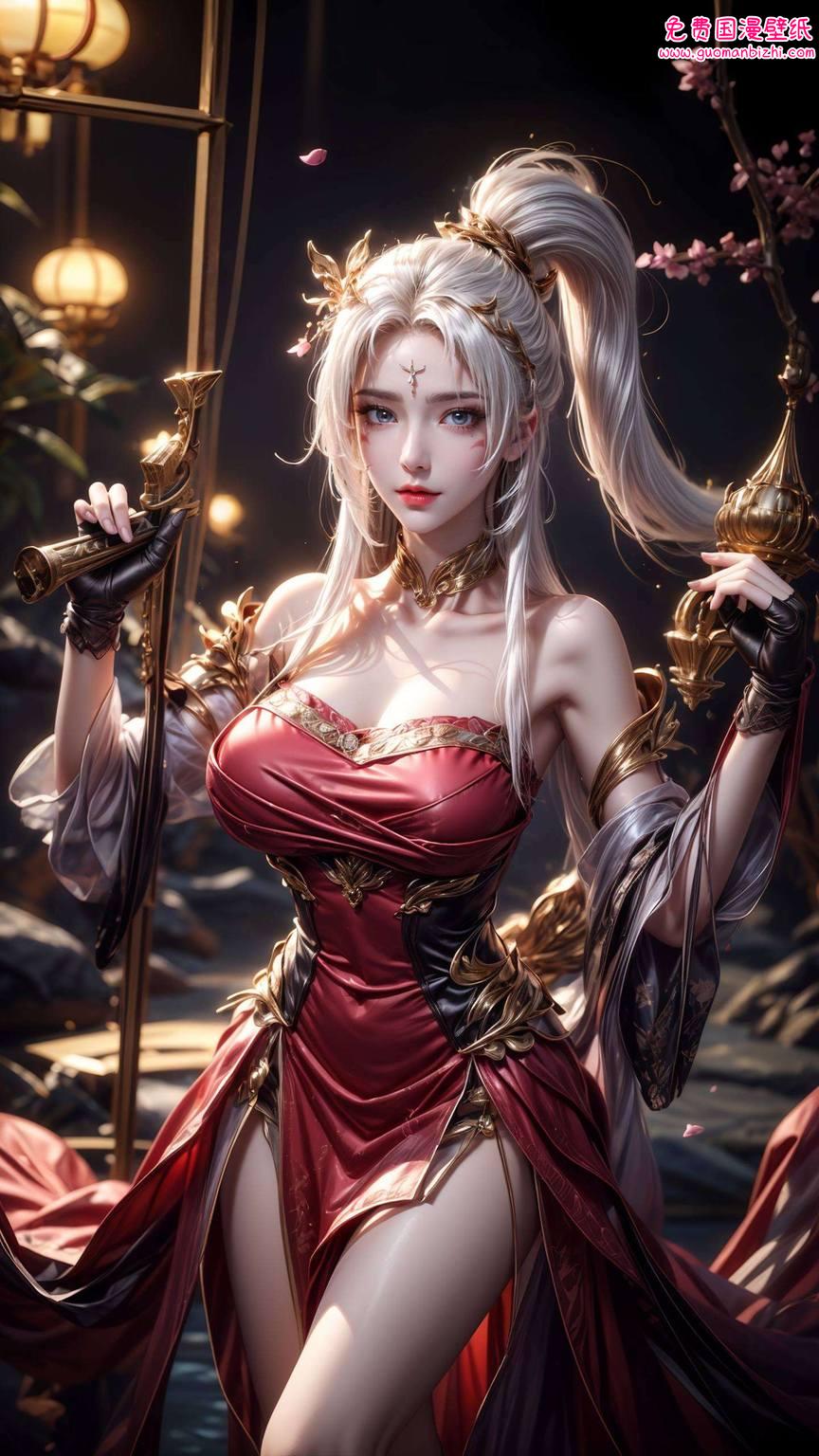 完美世界的奇幻景色若隐若现她静静坐着