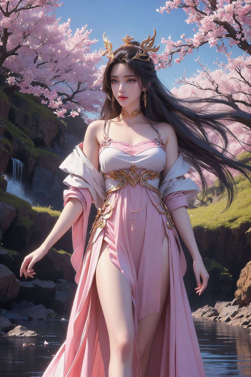 又是国漫中的瑰丽女神踏九天云外