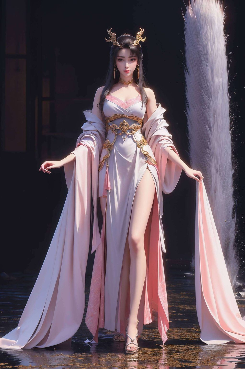 天狐仙子的身影如同一抹不染尘埃的清风她的每一次眨眼