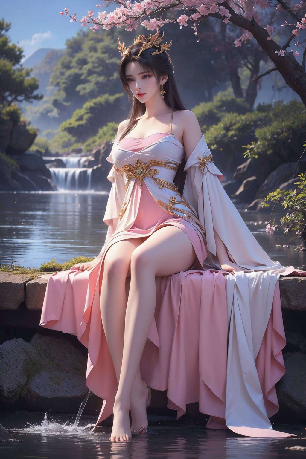 偶遇那神秘的魔女天狐仙子漫步在完美世界的幻境中