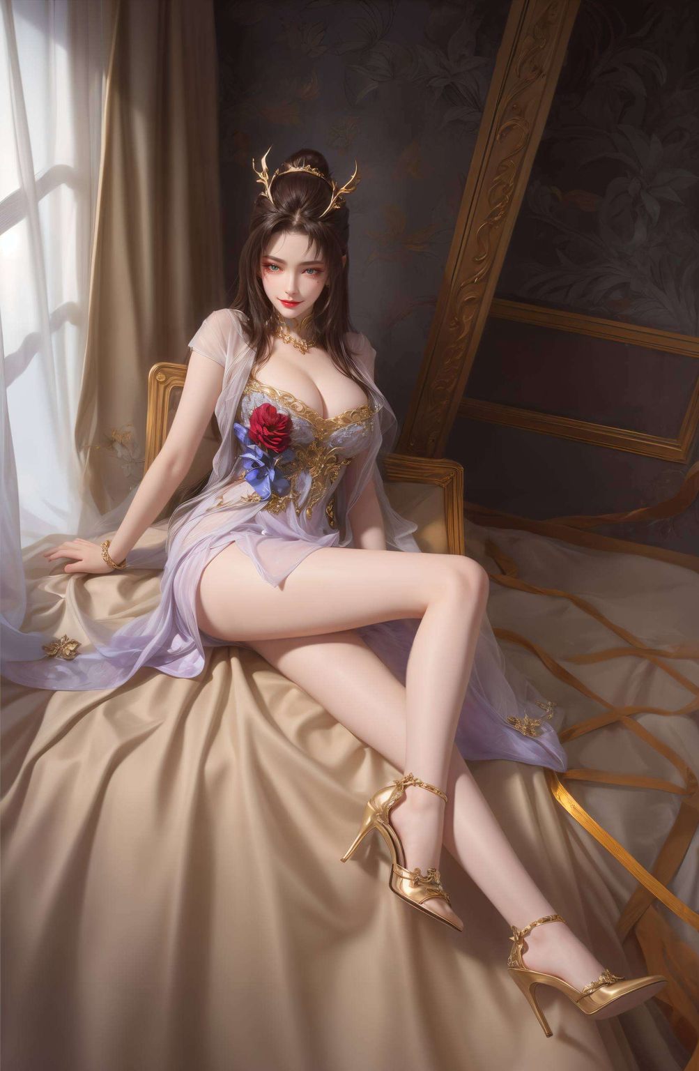 她与完美世界的其他国漫女神们一同绽放而在这免费的壁纸合集中