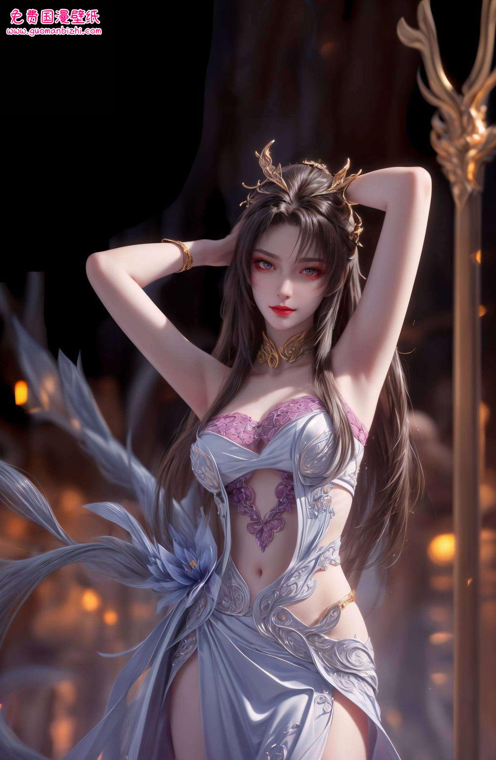 她是完美的化身仿佛诉说着古老传说中的永恒情感