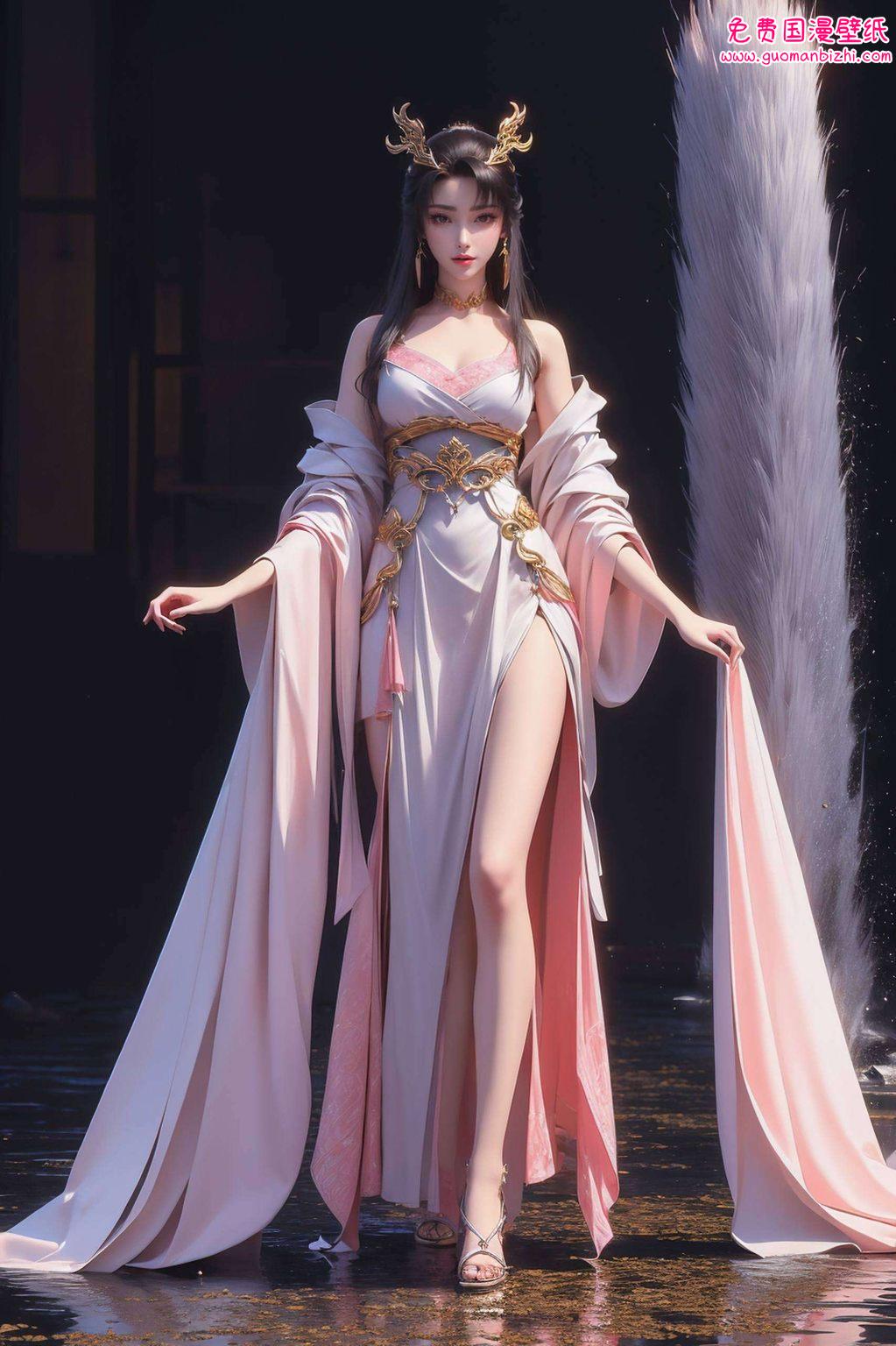 为我们的手机壁纸带来了无尽的玄幻色彩她身姿曼妙