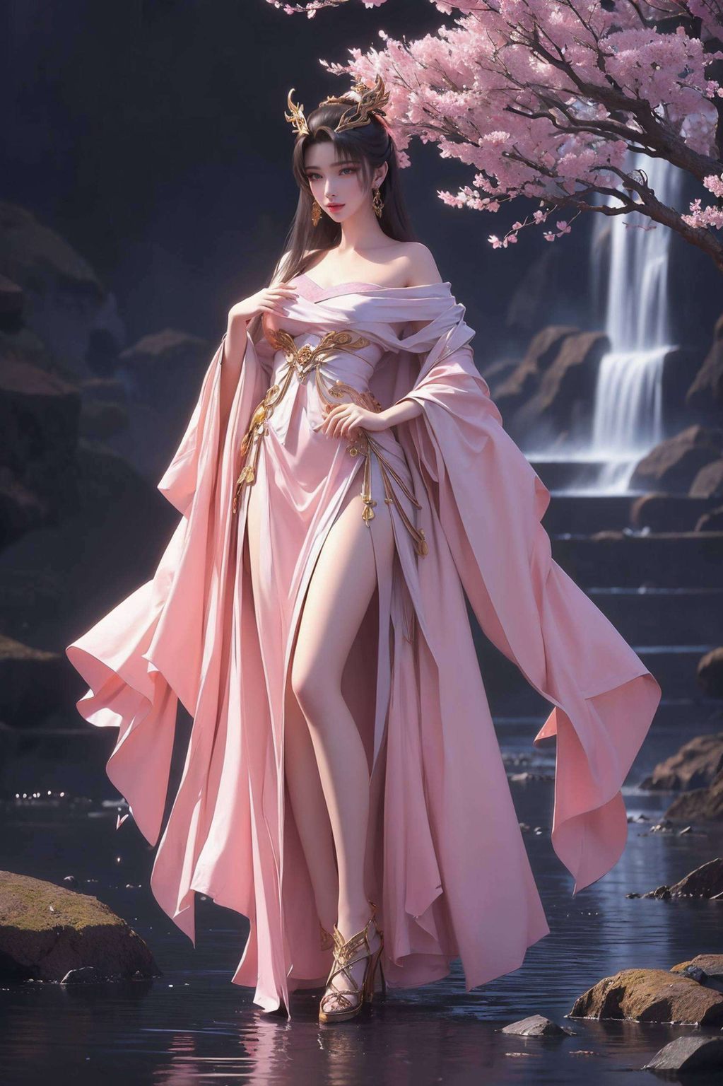 让人不禁陶醉在这完美世界的奇幻色彩之中尽显国漫女神的独特韵味