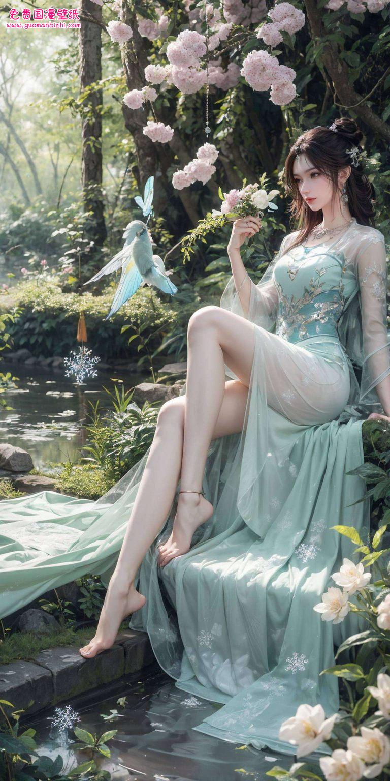我发现了一款绝美的叶倾仙壁纸三屏组合每一屏都如诗如画