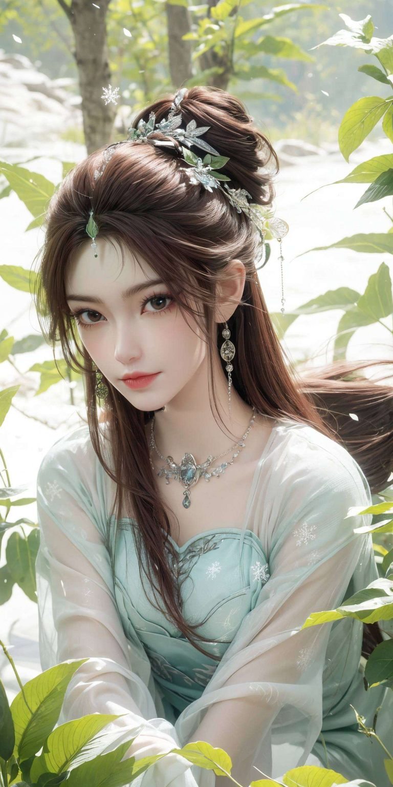这不仅是壁纸叶倾仙精致的轮廓犹如一幅国漫中的绝美画卷
