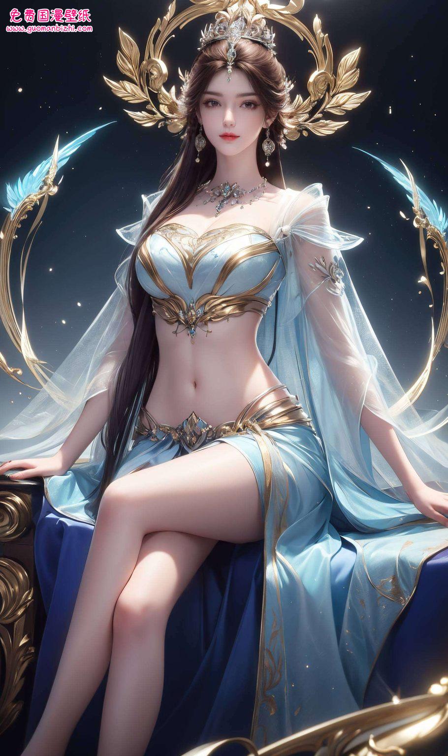 缓缓飘落在我的iPad桌面感受到国漫美女的无限魅力